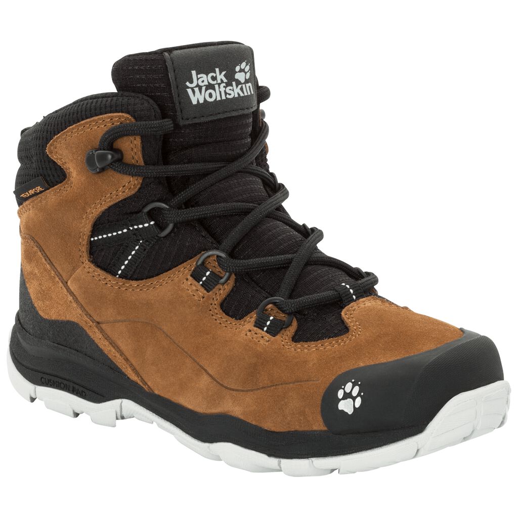 Jack Wolfskin MTN ATTACK 3 LT TEXAPORE MID Chaussures Enfant Marron/Noir - DUIKMXC-59